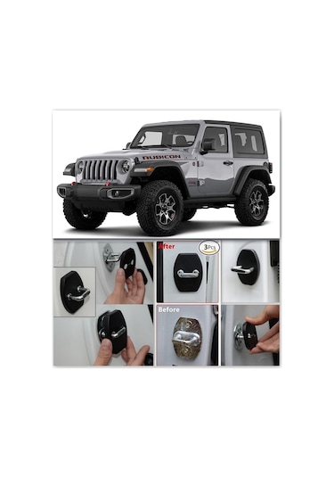 Consept Jeep Wrangler Rubicon Kilit Koruyucu Kapak Seti Rubicon Jeep