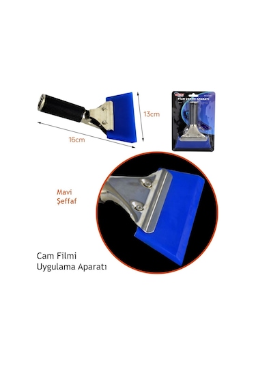 Carub Şeffaf Mavi Cam Filmi Uygulama Aparatı Metal (Bluemax Tip)