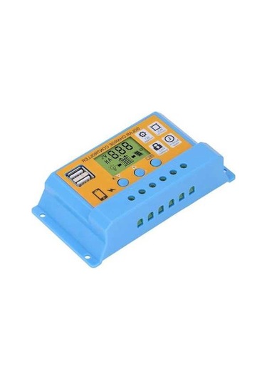 Electric 12v-24v Dijital Güneş Şarj Kontrolcüsü, Akıllı Regülatör, 30a, 390w, 12v/780w, Usb Şarj, Solar Panel Regulator