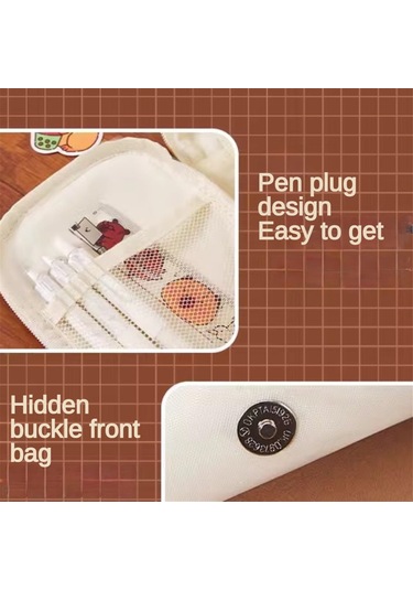 Kalem Çantası Tutucu Kalem Kutusu Büyük Kapasiteli Büyük Fermuarlı Kanvas Makyaj Çantası Toplu Kozmetik Tuvalet Malzemeleri Depolama