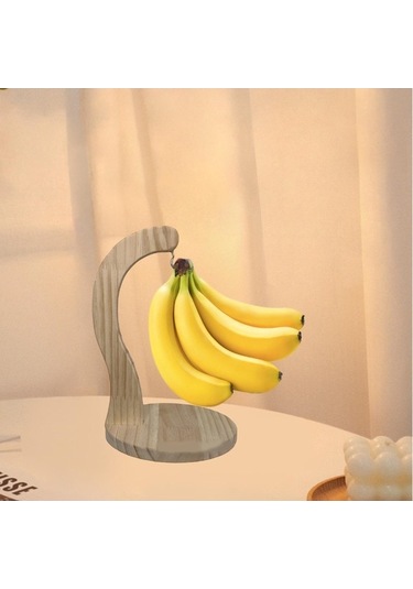 Pazly Suntek Muz Askı Sağlam Modern Raf Ağacı Stand Kancası Yemek Odunu Düzenleme Aksesuarı Odun