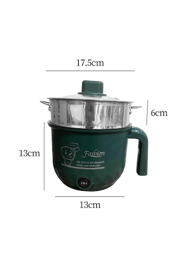 Suntek Elektrikli Pişirme Potası Buharlı-pişirici-ile-yeşil