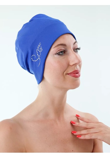 Fashy Uzun Saçlar İçin Kumaş Yüzme Bonecuğuiu 149385625 Mavi