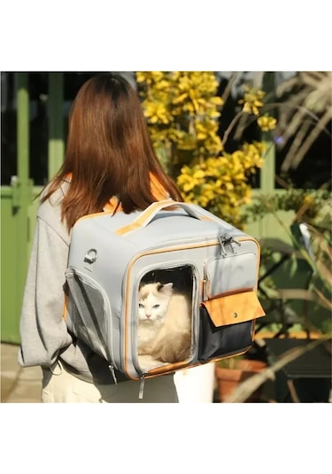 Jialan Büyük Kapasiteli Kedi Ve Köpek Sırt Çantaları Nefes