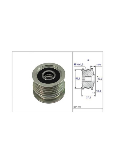 VALEO 588066 ALTERNATÖR KASNAĞI CADDY II 1.9D