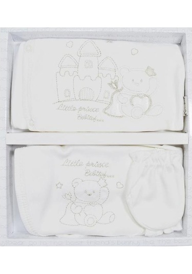 Bebitof Prens Nakışlı Erkek 5 Parça Zıbın Seti Bbtf 665 Çok Renkli