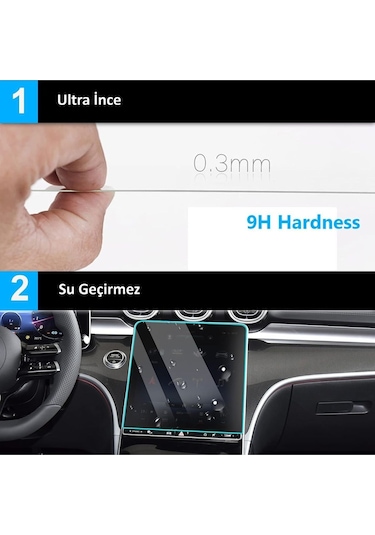 Hyundai Tucson 2025 Büyük Bilgi Ekranı Ve Klima Kontrol Ünitesi Ekran Koruyucu