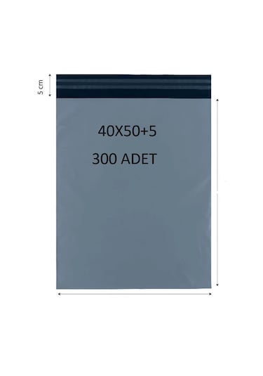 40x50+5 300 Adet Cepsiz Kargo Poşeti Cac Plastik