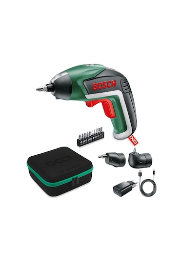 Bosch 06039A8002 IXO V Şarjlı Tornavida + Köşe + Eksantrik Adaptör