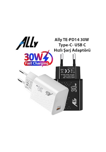 Ally Te-pd14 30w Type-c- Usb C Hızlı Şarj Adaptörü