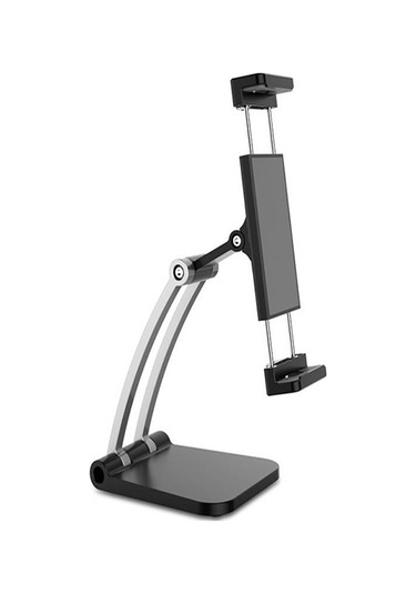 Geeroyoo Siyah 360 Derece Döner Masaüstü Tutucu - Telefon Ve Tablet İçin 4-13 İnç - Canlı Yayın Ve Ders İçin Ayarlanabilir Metal+abs支撑架