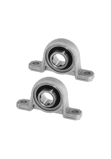 Yuntech01 Kp08 Metal Pivot Kutu 8mm Eksen Çapı 3d Yazıcı Parçası 2 Adet Seti Krom