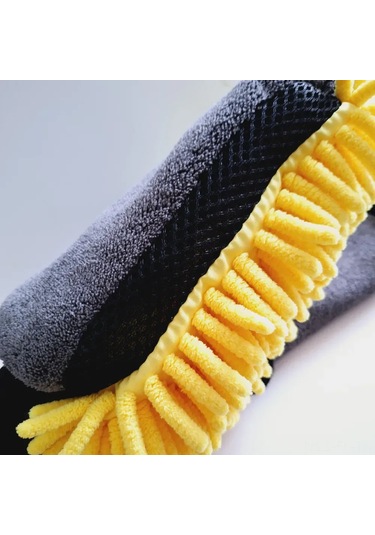 Lemestar Su Geçirmez Araç Temizlik Eldiveni - Çift Taraflı Mikrofiber İç & Dış Yıkama Aparatı