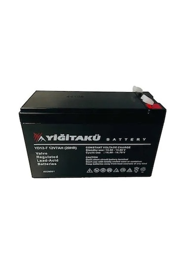 Yiğit Akü 12V 7 AH-Amper Kuru Tip Agm Ups Akü Pilsan 2024 Üretim