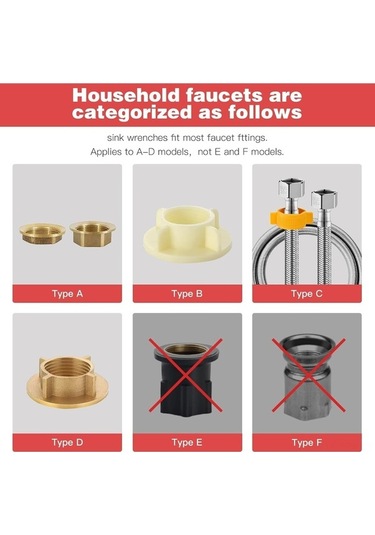 Besthome1 14-in-1 Evsel Kran Ve Lavabo Anahtarı - Mutfak/tuvalet Boru Kurulumu İçin Çok Fonksiyonlu Alüminyum Araç Diğer