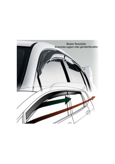 Hyundai Accent Era Sunplex Marka Cam Rüzgarlığı Mugen 4'Lü
