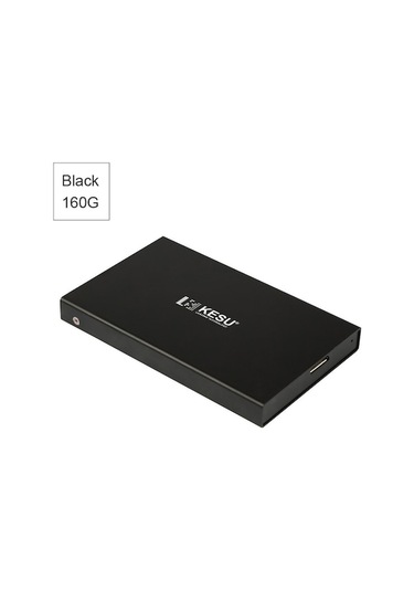 Usb3.0 Siyah Taşınabilir Disk 160gb - Fotoğraf, Video, Müzik Depolama, Windows/mac Uyumlu, Hızlı Ve Kolay Kullanım