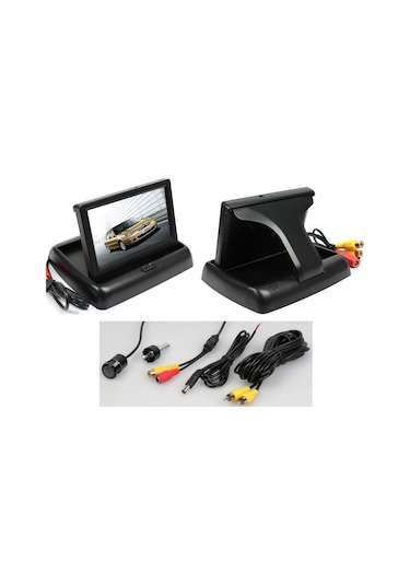 Kameralı Park Sensörü 4.3 Kapanır Monitör Micro Kamera