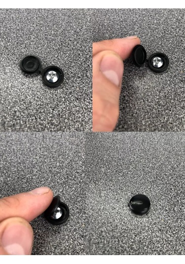 Frıends Company Mobilya Plastik Vida Kapakları 176285587 Siyah