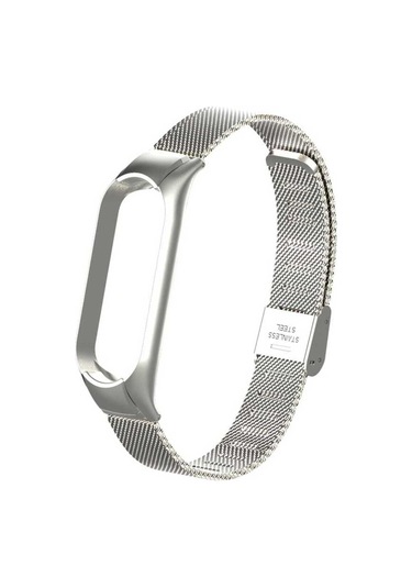 Xiaomi Mi Band 6 Uyumlu Krd-06 Metal Prl Kordon Siyah