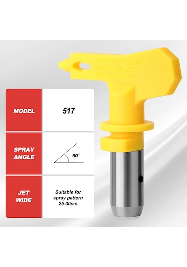 Xurunkeji 4 Adet Havasız Boya Nozulu Seti, Tersinir Püskürtme Uçları Havasız Boya Püskürtme Nozulu Uçları Havasız Püskürtme Makinesi