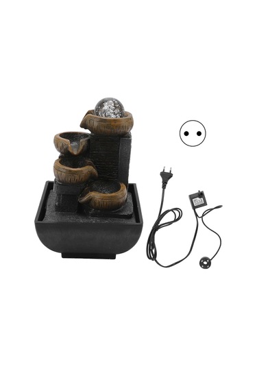 Masaüstü Çeşme Süsü Masaüstü Akan Su Süsü Reçine El Sanatları Renkli Lamba Boncuklu