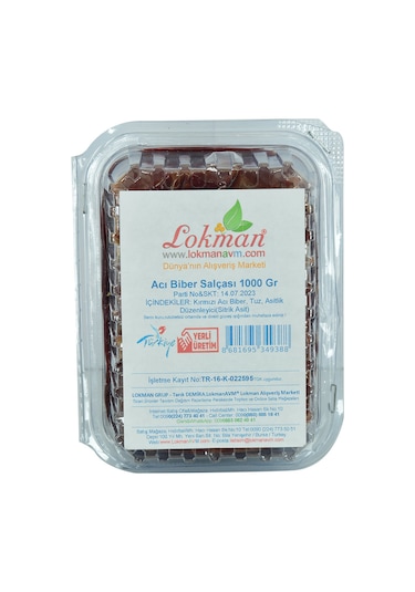 Lokman Avm Acı Biber Salçası 1 KG