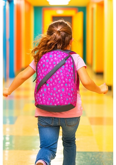 Newbag Kamuflaj Kız Anaokulu Sırt Çantası Yeni Sezon -pembe