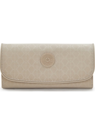 Kipling Kıplıng Money Land Büyük Boy Cüzdan Bej Sıgn Beıge Emb Bej