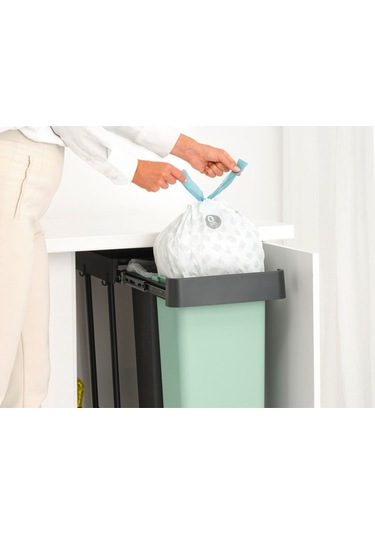 Brabantia Sort&go Buılt In Dark Grey Çöp Kutusu 2x30lt Siyah