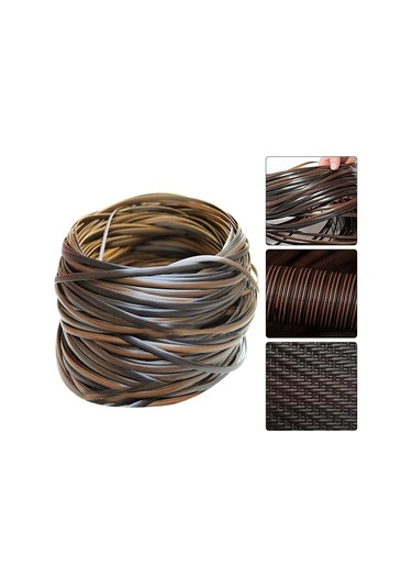 Sentetik Rattan - 32m - Rattan Tamir Malzemesi - Yüksek Mukavemetli - Veranda Sandalyesi Tamir Takımı - Rattan Mobilya Tamiri - Kahverengi Diğer
