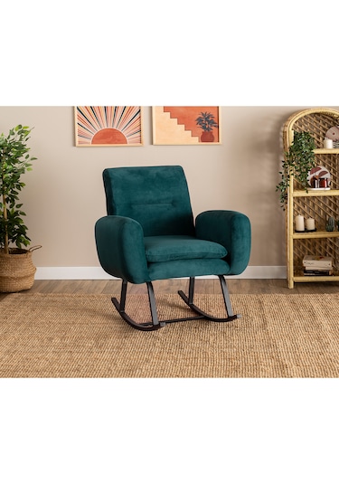Pafu Kono Tv / Dinlenme / Baba / Emzirme Koltuğu Sallanan Sandalye - Petrol