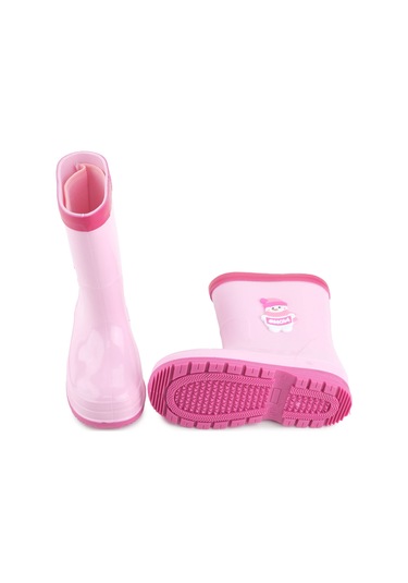 Gezer Kız Çocuk Kışlık İçinde Çıkarılabilir Ek Çoraplı Su Geçirmez Yağmur Bot Çizme Gc2kfm.00682.01.r90.g75 Pembe