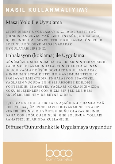 Boco Born In Cosmetics Karanfil + Okaliptus %100 Saf Uçucu Yağı 2 x 10 ML
