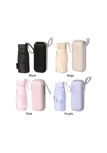 Katlanabilir Ultra Hafif Mini Şemsiye Siyah - Spot Satışlar Diğer