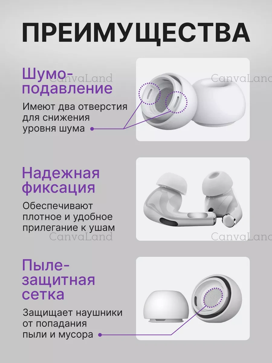 Canvaland Airpods Pro Ve Pro2 İçin Klavuzluk Pedleri 245403958 Beyaz