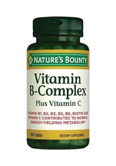 Natures Bounty Vitamin B Complex Plus Vitamin C 60 Tablet