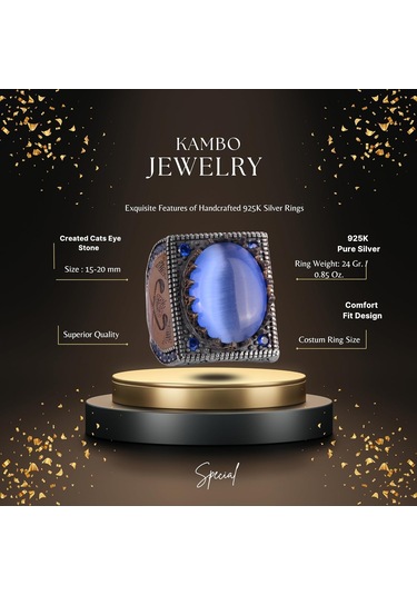 925 Ayar Gümüş İslami Yüzük, Yapay Taş Yüzük, El Yapımı Hat Yazısı Yüzük Yapay Göztaşı Gümüş