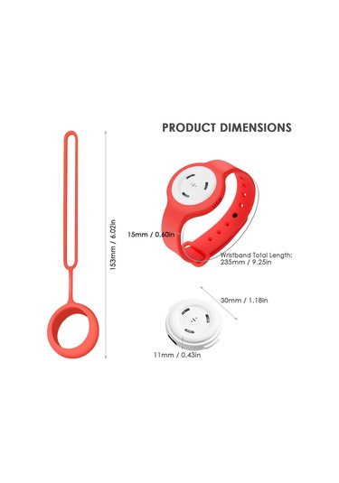 Singree Çocuklar İçin Ultrasonik Sinek Kovucu: Şarj Edilebilir Silikon Bileklik Ve Çanta Askısı - Hafif Mavi Dahili Pil