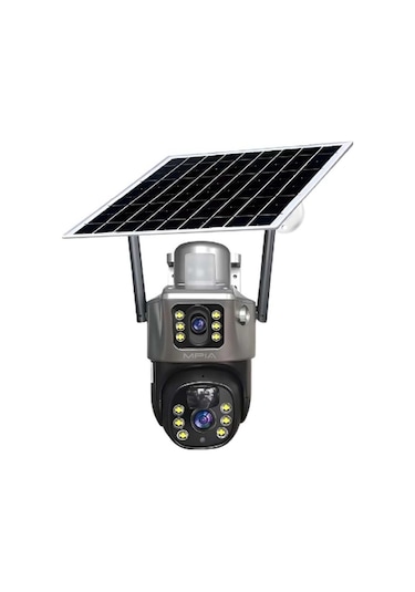 3 Mp + 3 Mp Çift Lens Solar Tf Kart Girişli 4g Kamera Renkli