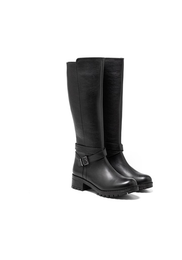 Çizme Kadın Sr-26990-1 John May Siyah Siyah