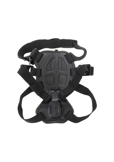 Createtech Puluz Hound Köpek Getirme Koşum Gopro, Insta360, Djı Aksiyon Kamerası Ayarlanabilir Göğüs Kemeri Siyah Çok Renkli