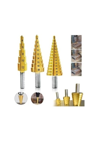 Kademeli Matkap Ucu Sac Delme Panç Seti Tdrtr