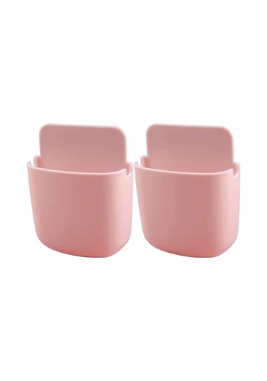 Padalink Beyaz Pp Ve Bambus Malzeme Masaüstü Organizatör Kutusu - 2 Bölmeli, Kağıt Havlu, Kumanda Ve Kalem Saklama, Kaymaz Altlık, Temizliği Kolay