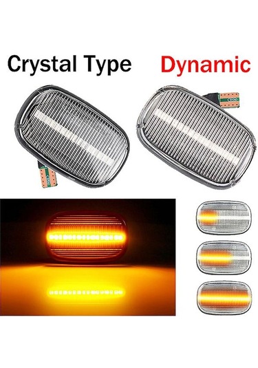 Corolla Celica T19 T20 23 Avensis Starlet P İçin Dinamik Led Yan Sinyal Lambası Dönüş Sinyalleri