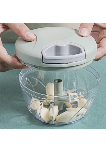 Mavi 500/900 Ml Sarımsak Kıyıcı Manuel Döndür Sebze Kesici Kıyıcı Dilimleme Mey Sarımsak Kırıcı Mutfak Gadget Dilimleyici 54999178 Mavi