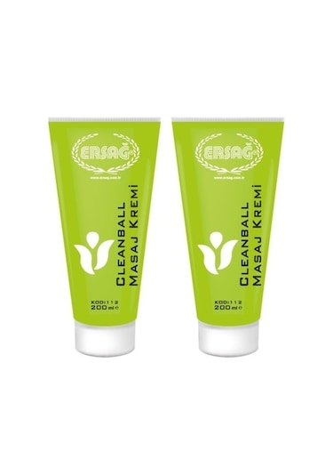 Ersağ Clean Ball Masaj Kremi 2 x 200 ML