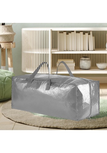 Homyl Ağır Hizmet Tipi Taşınma Çantası Yurt Saklama Giyim Gümüş