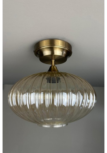 Elegant Bal Rengi Cam Kalın Piramit Avize İç Mekan Aydınlatma Dekoratif Mutfak Hol Cafe Ofis Bal