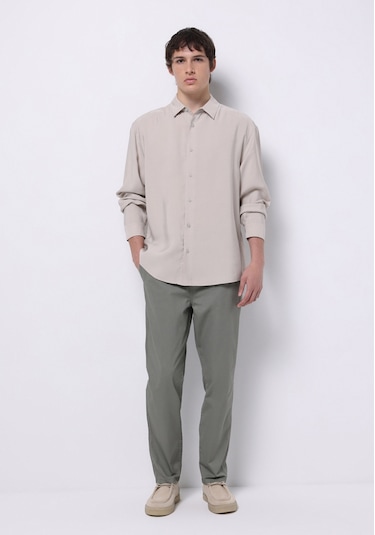 Colins Comfort Fit Orta Bel Uzun Paça Erkek Yeşil Pantolon Cl1074562 Q1.v2 Sag Sage